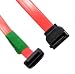 Serial ATA (SATA) Cable, 150Mbps, 0.5 Meter, Internal One Side Right Angle