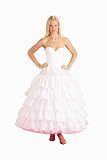 New 6 Bone Hoop Slip w/ 5 Ruffles Bridal Petticoat Wedding Gown Slip (165DS)