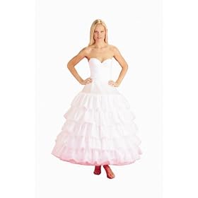 New 6 Bone Hoop Slip w/ 5 Ruffles Bridal Petticoat Wedding Gown Slip (165DS) 31Hseny lEL. SL500 AA280 New 6 Bone Hoop Slip w/ 5 Ruffles Bridal Petticoat Wedding Gown Slip (165DS)