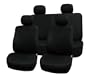 FH-FB050114 Flat Cloth Univerisal Car Seat Covers Black Color