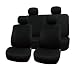 FH-FB050114 Flat Cloth Univerisal Car Seat Covers Black Color