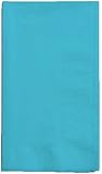Creative Converting Touch of Color 2-Ply 50 Count Paper Dinner Napkins, Bermuda Blue
