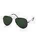 Laurels Polarized Black Aviator Unisex Sunglasses -(Pl-1013|Green Lens ) RS.299.00