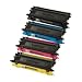 Brother Compatible TN-115 Set of 4 Laser Toner Cartridges: 1 each of Black TN115BK, Cyan TN115C, Magenta TN115M, Yellow TN115Y by LD Products