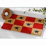 Checkerboard Stars Coir Mat by Arkansas Flag and Banner