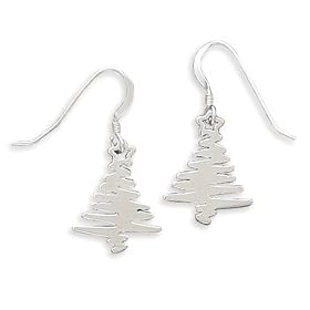 Zig Zag Holiday Tree Earrings by 