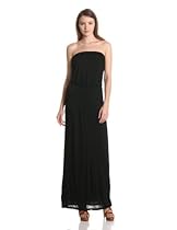 Hot Sale Velvet Women's New Fine Slinky Tube Maxi Dress, Black, Small