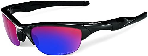 Oakley mens Half Jacket 2.0 Xl OO9154-27 Iridium Polarized Sport Sunglasses,Polished Black/OO Red Iridium Polarized,55 mm
