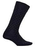 Navy Dress Socks | Poka Dot Pattern Mens 3 Pack