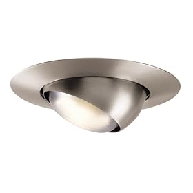 Halo 78SN 6-Inch Eyeball Light Trim, Satin Nickel by Halo