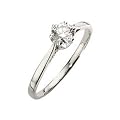 Klassischer 9 Karat (375) Wei�gold Solit�r Verlobung Diamant Damenring Brillant-Schliff 0.50 Karat JK-I3