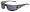 Shiny Black Stripe Tortoise Frame/Grey Lens