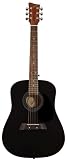 First Act MG393 38 Designer Acoustic Steel String Guitar with Charcoal Satin Finish