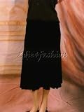 Ralph Lauren - $698 New RALPH LAUREN Black Velvet Mermaid Flare Skirt 12