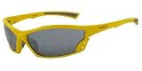SOS X-Wrap Sport Yellow Viper Sunglasses w/Gray Nose & Tip Pads