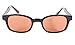 Pacific Coast Sunglasses Biker Sunglasses, Black Frame/Orange Lens, One Size