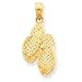14k 3-D Myrtle Beach Flip-Flops Pendant
