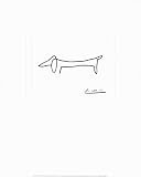 The Dog, Drawing on Paper by Pablo Picasso poster print,15.8 in. x 19.6 in.
