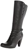 Miz Mooz Women's Sheila Extended Calf Riding Boot, Black, 7.5 M US