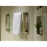 Thermique 24" Wall-Mounted Glass Towel Warmer w/ Timer - Polished Brass