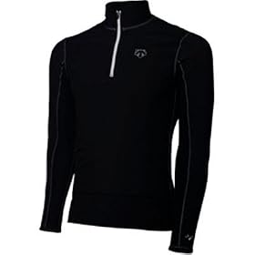 Buy Descente 2009 10 Mens Pro-V Mid Windlayer Long Sleeve Baselayer - Black - 21336bk