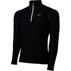 Buy Descente 2009 10 Mens Pro-V Mid Windlayer Long Sleeve Baselayer - Black - 21336bk