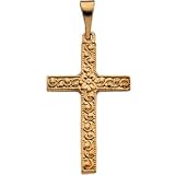 14K Yellow Gold Cross Pendant