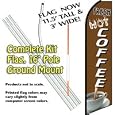 Compare Prices of FRESH HOT COFFEE Feather Banner Flag Kit (Flag, Pole, & Ground Mt)