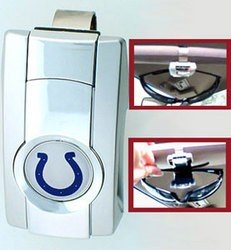 Click here to buy Kansas City Chiefs - Square NFL Sunglass Visor Clip by American Metal.
