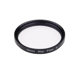 BestDealUSA 49 49mm Star 6 Point Filter Six-Pointed Light Flares for 49 mm Lens