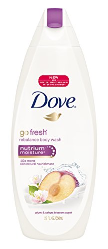 Dove Body Wash, Go Fresh, Rebalance, Plum and Sakura Blossom, 22-Ounce