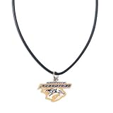 Nashville Predators Official Logo 18" Leather Necklace