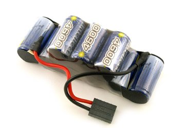 Intellect 10.8V 4600mAh High Power NiMH Battery Pack with Traxxas Connector for Traxxas Bandit,Stampede and Rustler VXL RC Cars