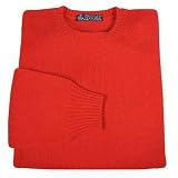 Principe di Salina Flame Red Cashmere Crewneck Sweater