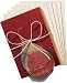Treasure Chest Handmade Cards & Envelopes 5 Sets/Pkg Natural Fiber/Silk Leaves & Inserts BHS-CDKT-313, 3 Item(s)/Order