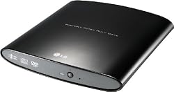 LG Electronics 8x DVD-R DL/24x CD-DA USB 2 Slim External Super-Multi DVD Rewriter GP08NU20BK