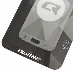 Qoltec Premium Tem. Glass Screen Protector for Sam.S7 edge | full cover | black