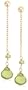 14k Yellow Gold Peridot Briolette Drop Earrings