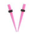 Acrylic Neon Taper - Pink - 8G - Sold as a Pair