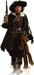 Captain Barbossa (Pirates of the Caribbean: At World's End) Life-Size Standup Poster