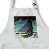 Nurse Shark.(Ginglymostoma cirratum).Galapagos Islands - Medium Length Apron With Pouch Pockets 22w X 24l