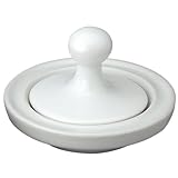 HIC Porcelain Flying Saucer Mortar and Pestle, White
