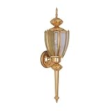 31Htr62ATbL. SL160  Sea Gull Society Hill 1 Light Classic Wall Lantern Polished Brass Reviews