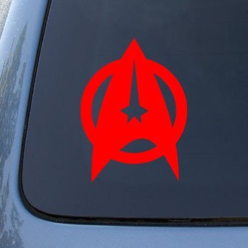  STAR TREK TNG - Vinyl Decal Sticker #A1107 | Vinyl Color: Red