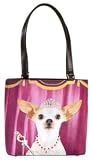 Chihuahua Tiara Bucket Handbag