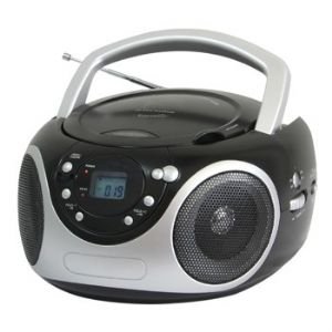 Supersonic SC-507MP3 Portable MP3/CD Player with AM/FM Radio- Black