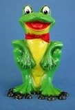 Eigenschaften JS GartenDeko e.K.  / Gartenfigur Frosch mit Schal Höhe 33 cm Dekofigur aus Kunststoff