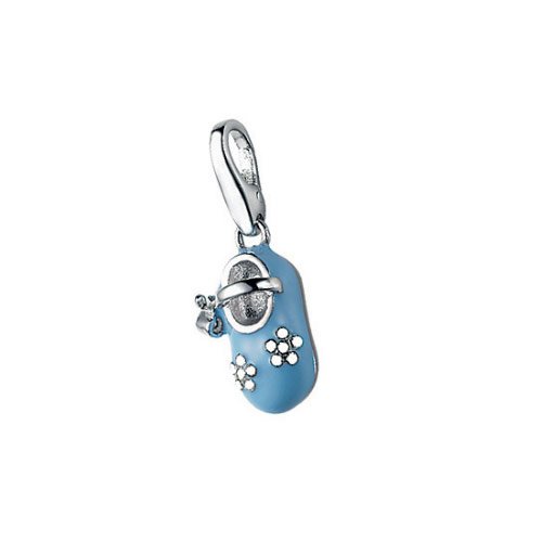 Giorgio Martello Damen-Charm 925 Sterlingsilber Babyschuhe Blau 510-808609 Preisvergleich