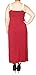 Libian Women's Junior Plus Size Lace Shoulder Strap Maxi Dress
