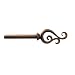 Levolor Scroll Rod Set, Brushed Sienna, 3/4-Inch Diameter, 66 to 120-Inch Width